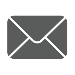 Una semplice icona di busta grigio scuro su sfondo grigio chiaro, che simboleggia un'e-mail o un messaggio, perfetta per contattare la Clinica Veterinaria San Carlo o il vostro Veterinario a Brescia.